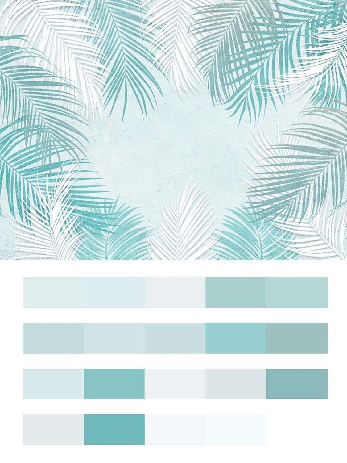 Бело-голубые листья  10-735