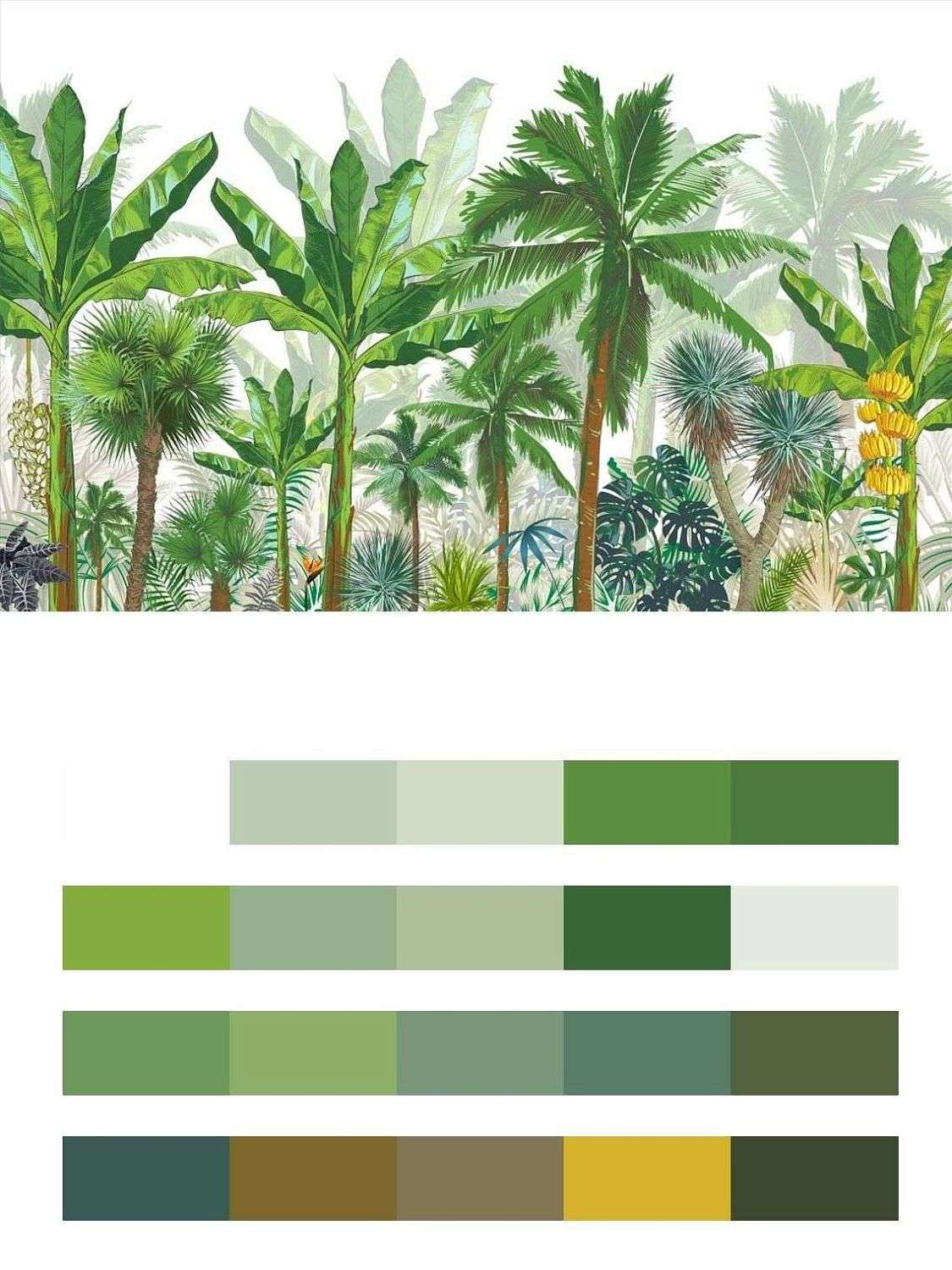 Тропический лес в детскую  12-1505