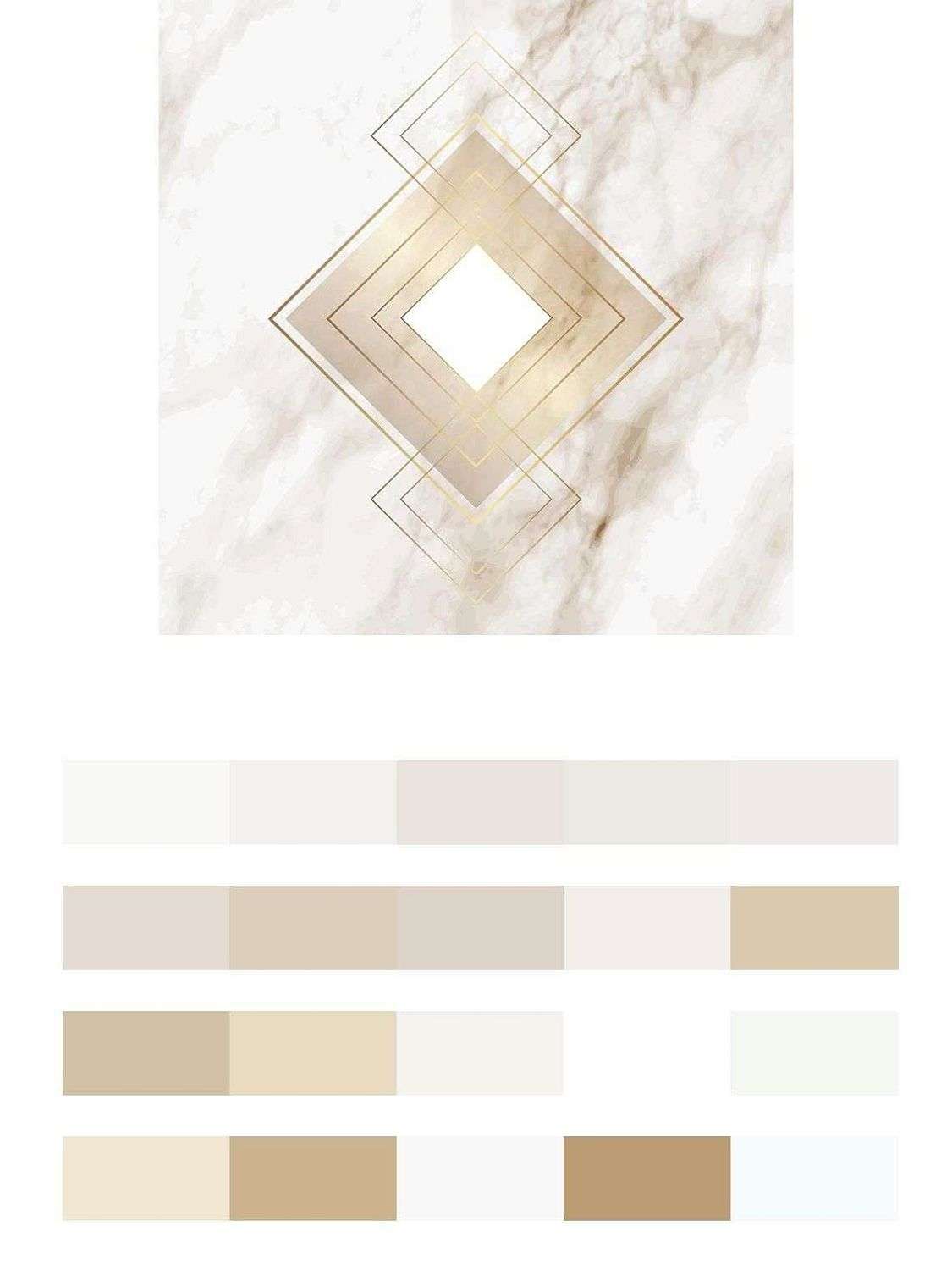 Золотой ромб на мраморе  9-1495