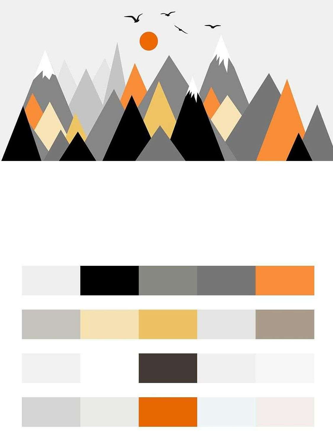 Графика скандинаские горы  12-1535