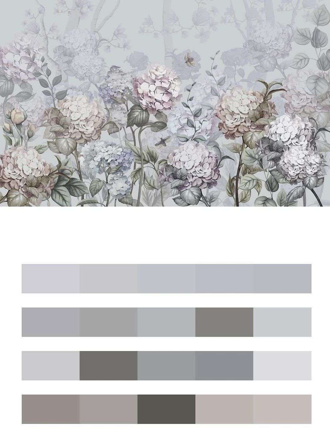 Гортензии в саду  13-109