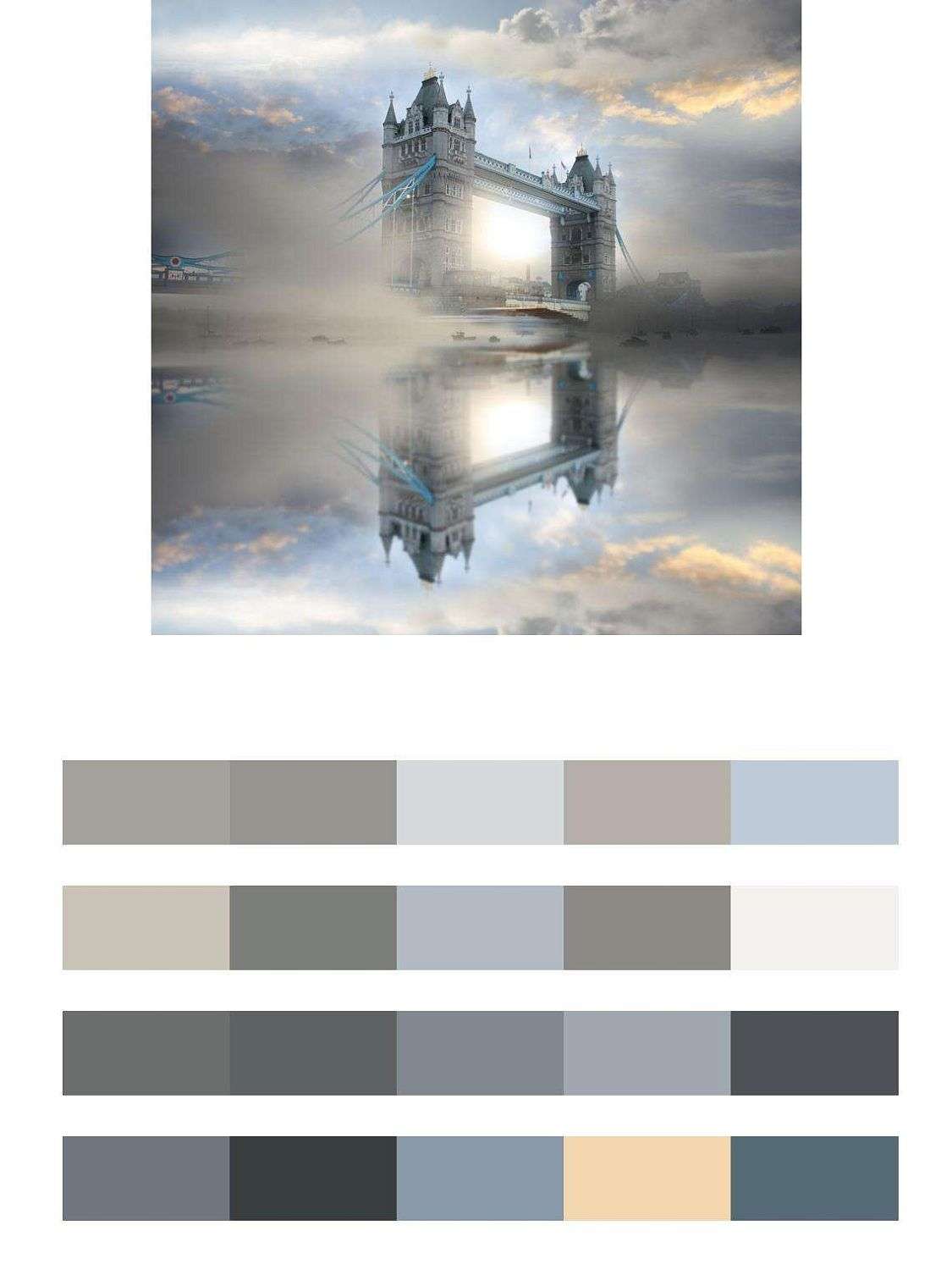 Мост Лондона в тумане  9-440