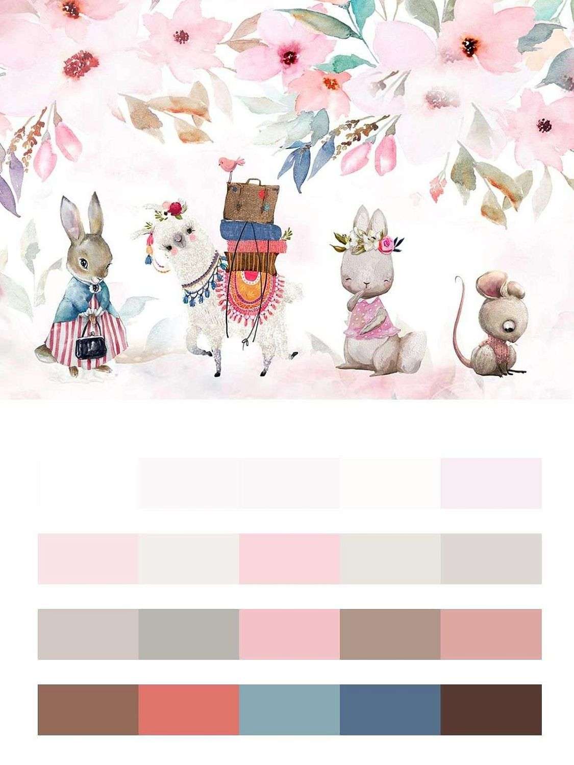 Детская иллюстрация с животными  14-008