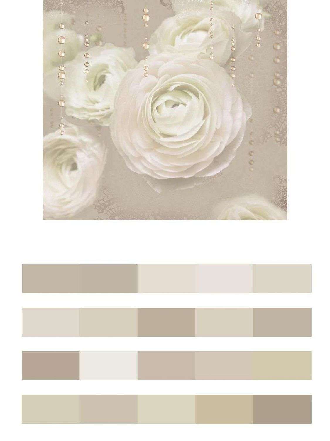 Бежевые розы  10-747