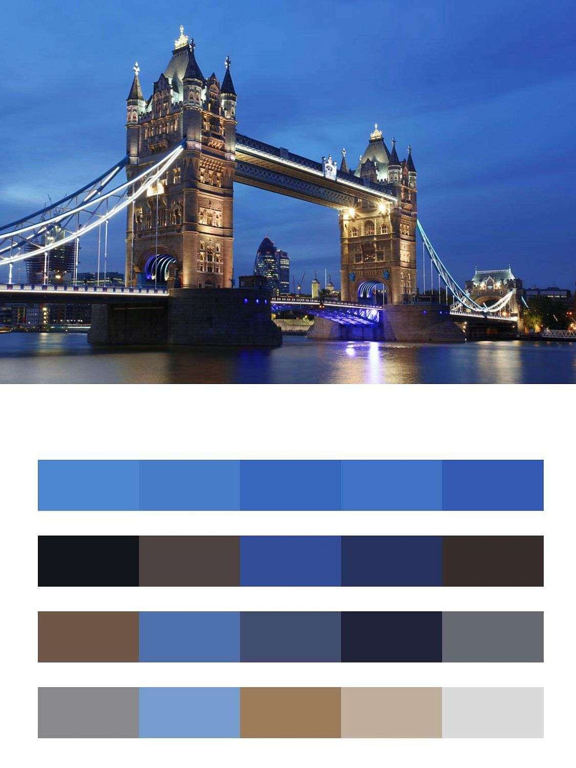 Тауэрский мост с подсветкой  9-471