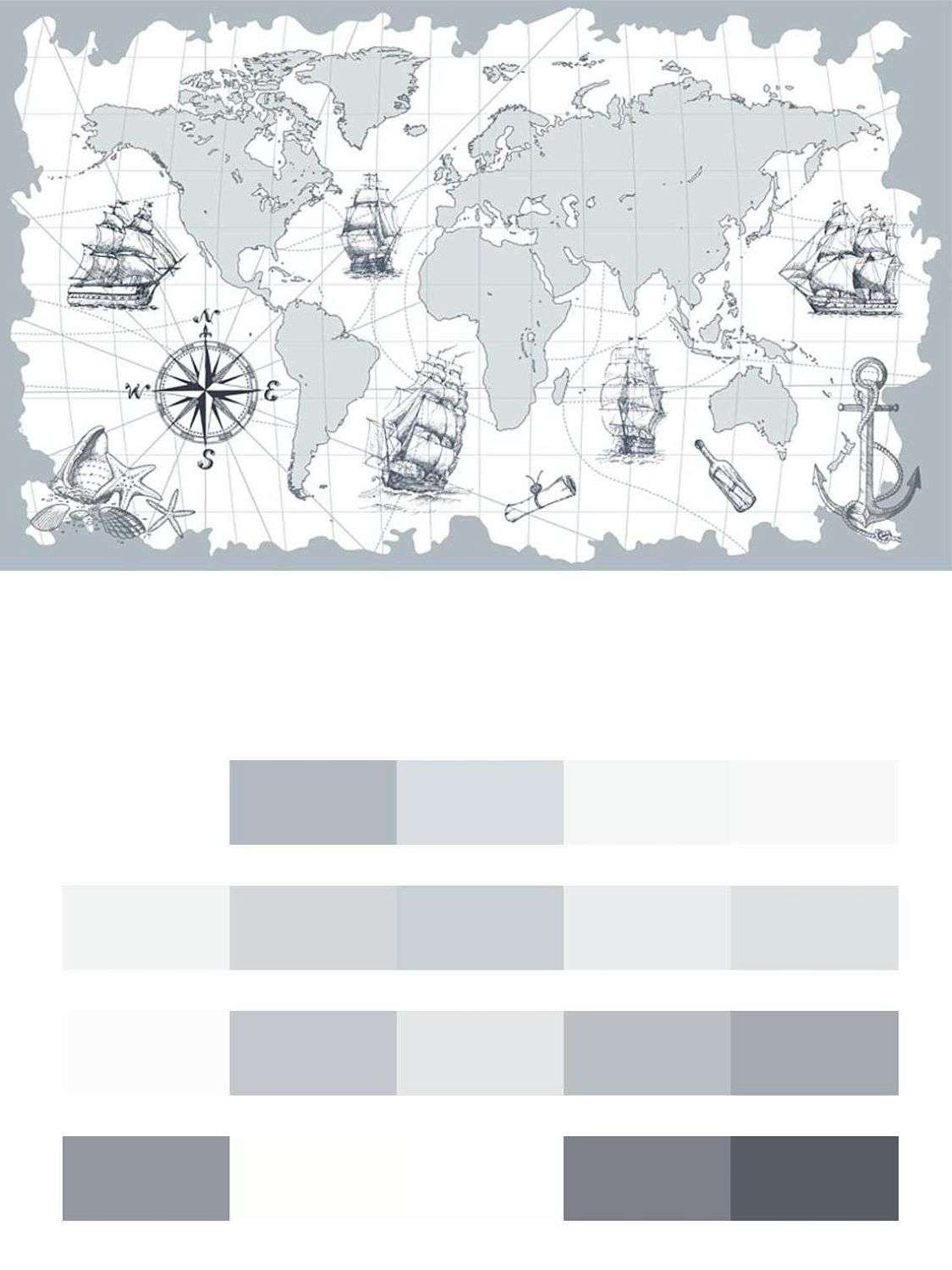 Карта мира путешественника  12-1012