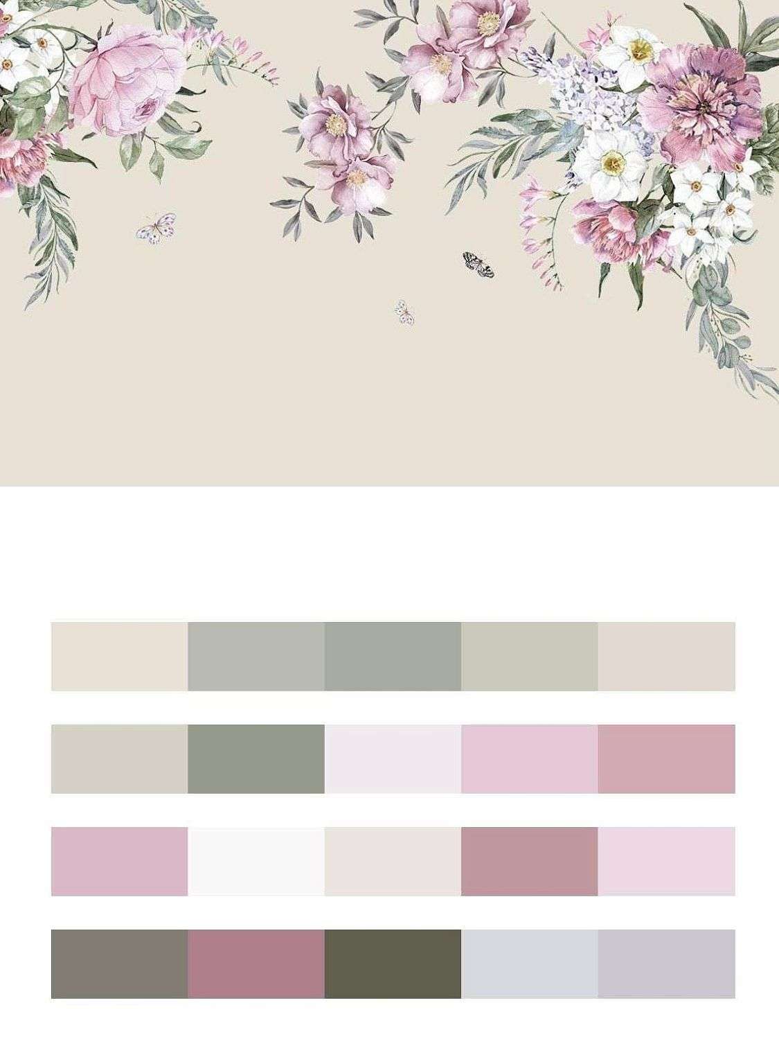 Акварельные цветы  14-319