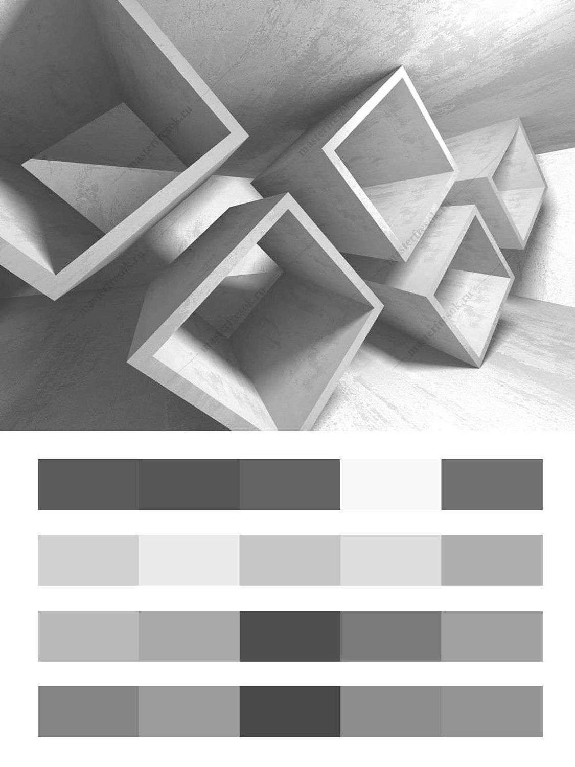 3д Абстракция бетонная архитектура  10-938