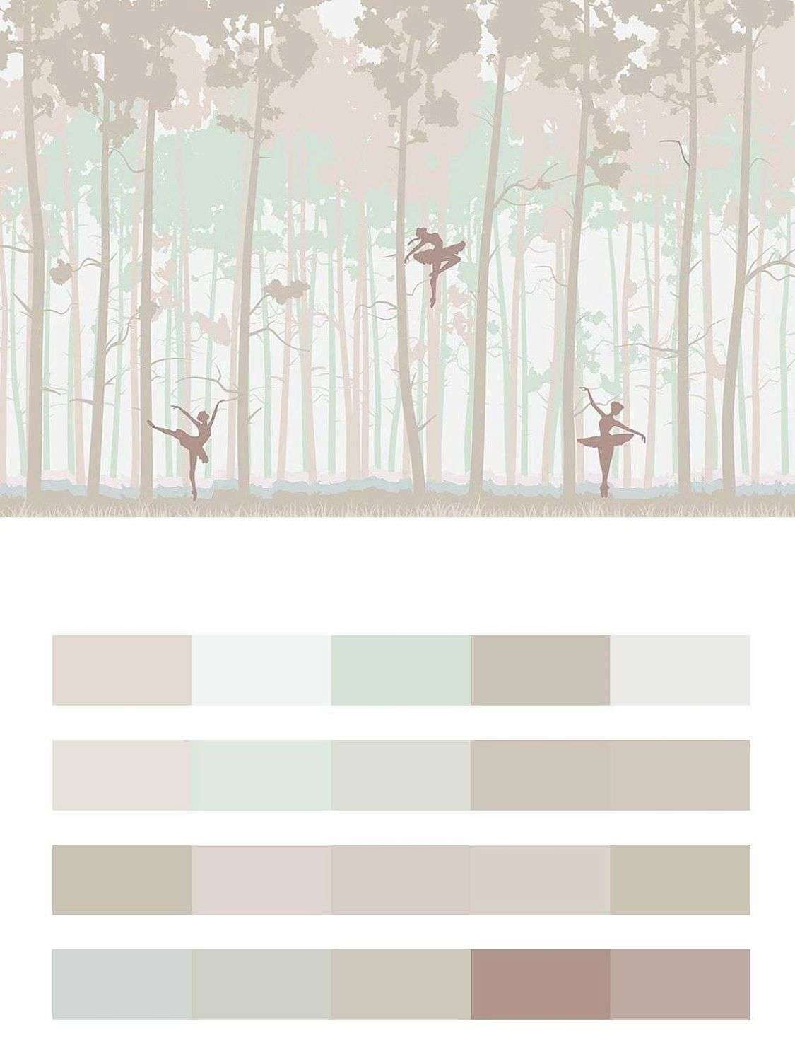 Лес с балеринами  14-401