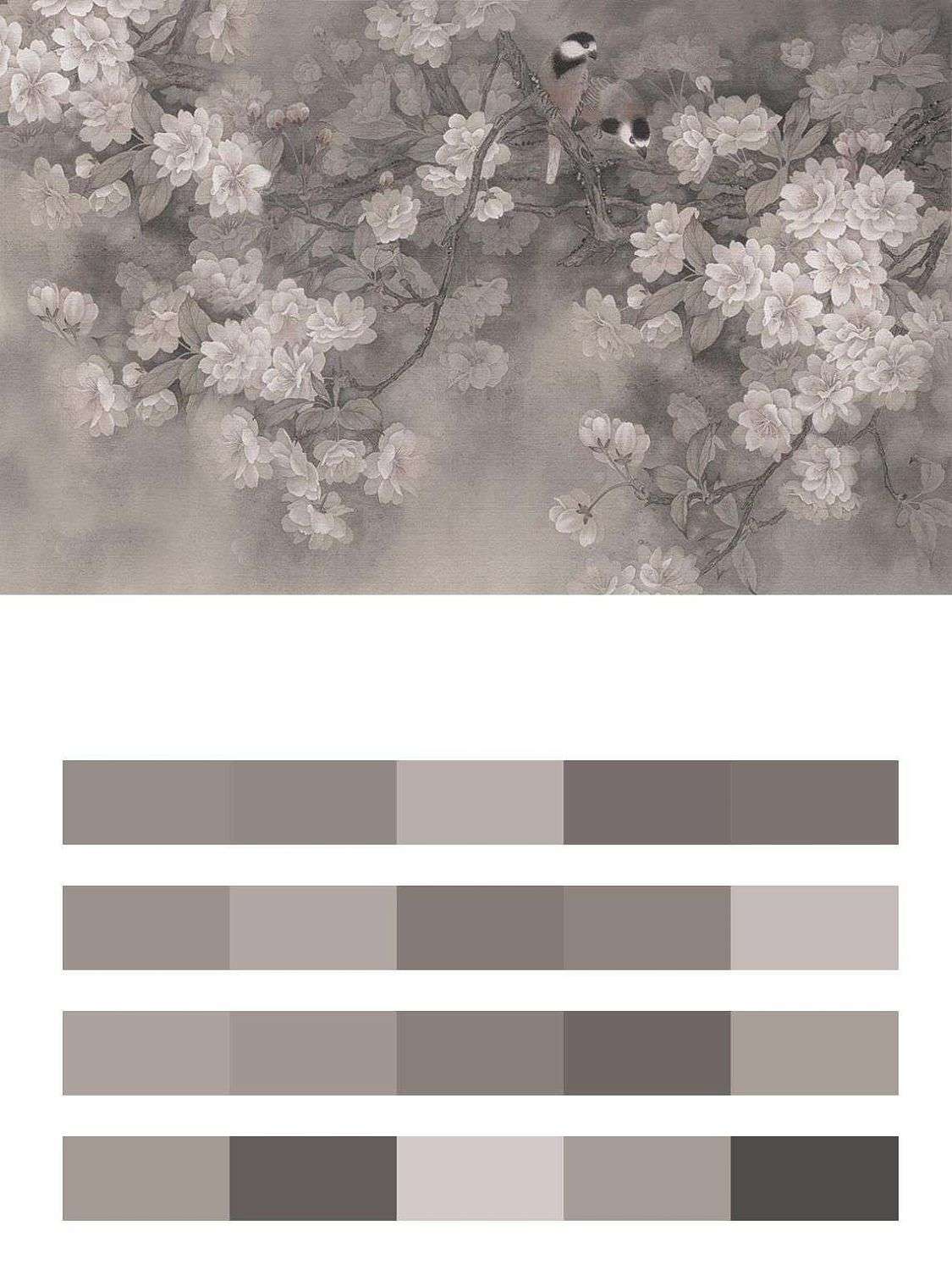 Шинуазри нежные цветы  10-697