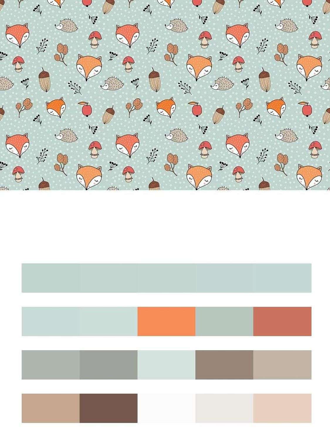 Лисички и ежики  12-682