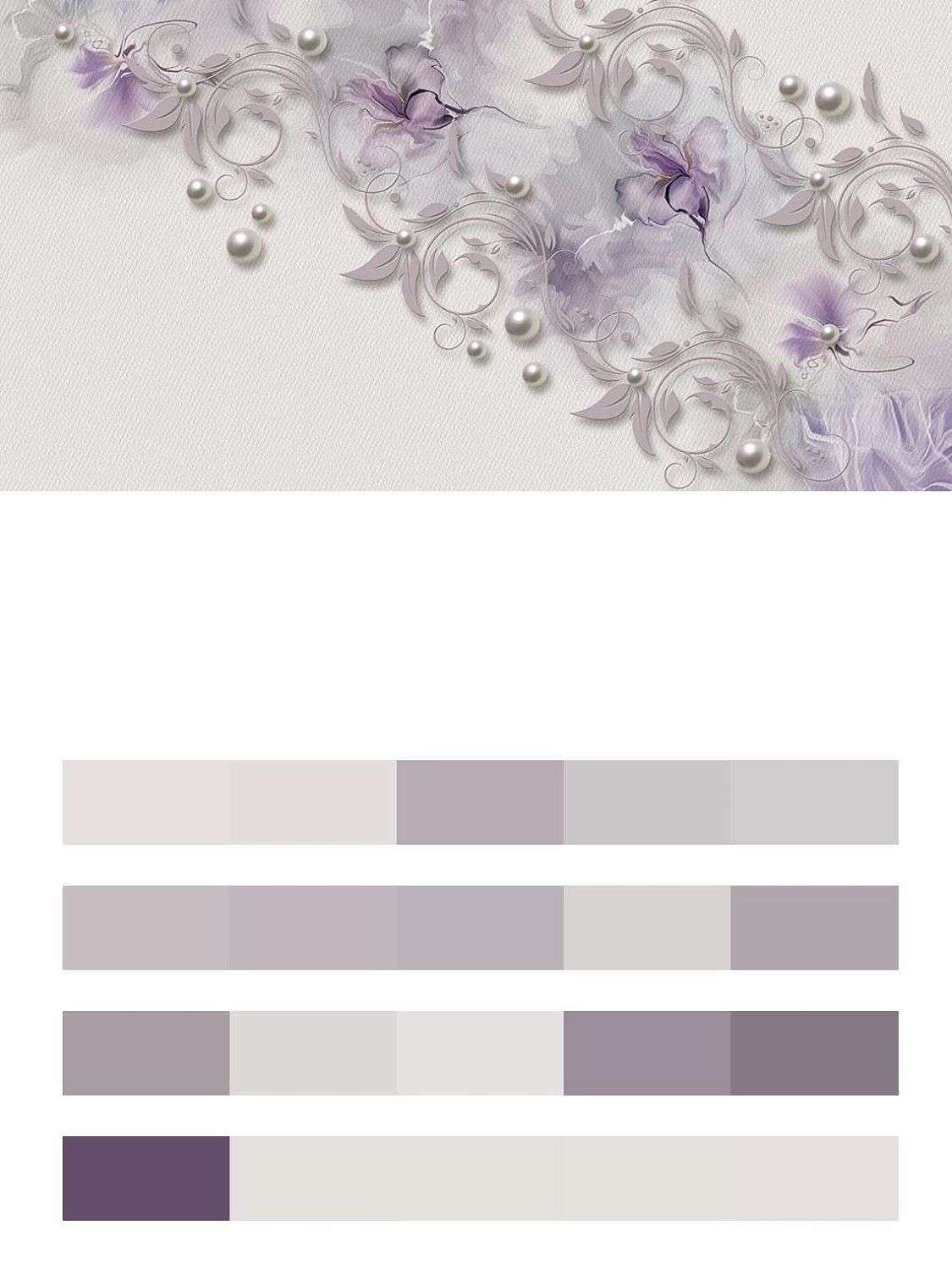 3д Цветы фиолетовые нежные  10-928