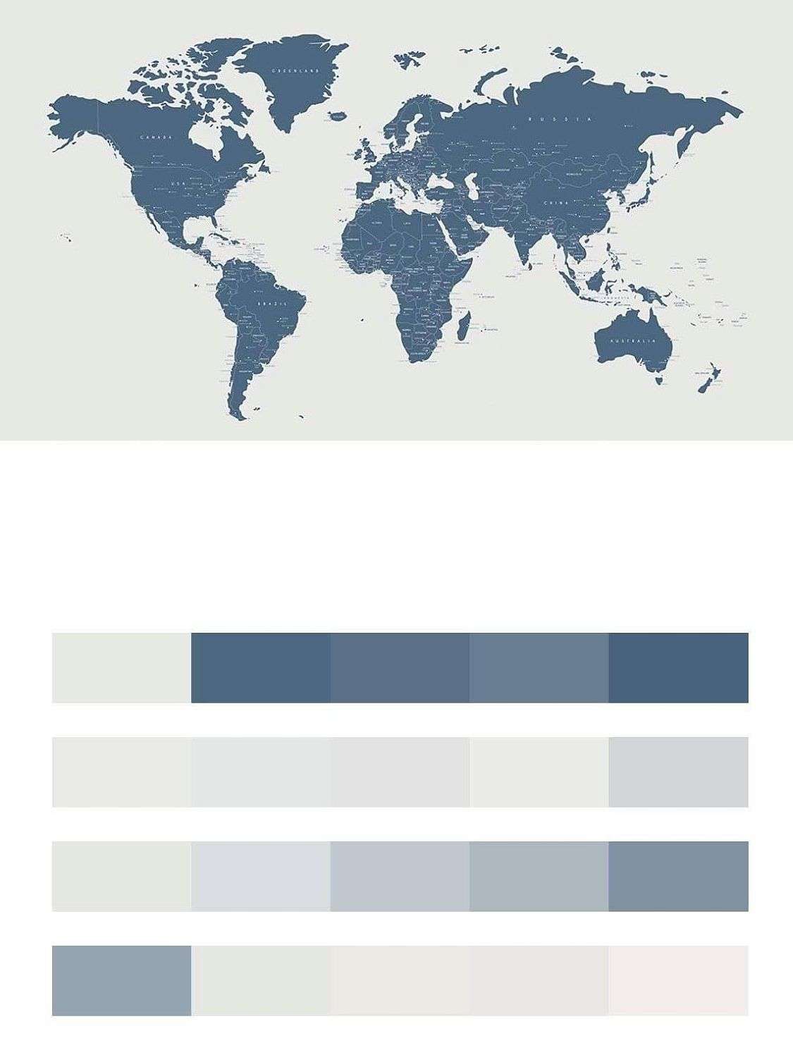 Векторная карта мира  12-1571