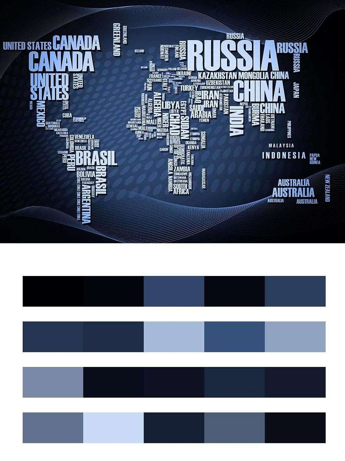 Карта стран мира  12-1412