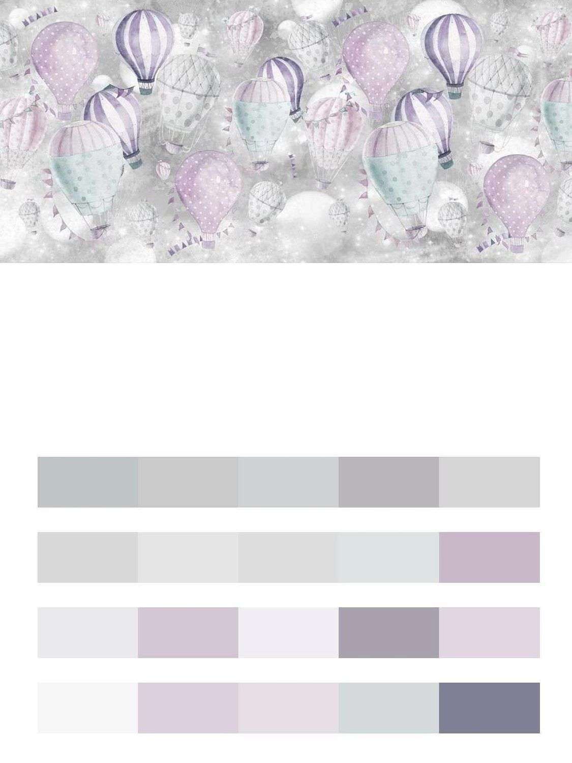 Воздушные шары акварель  12-1443