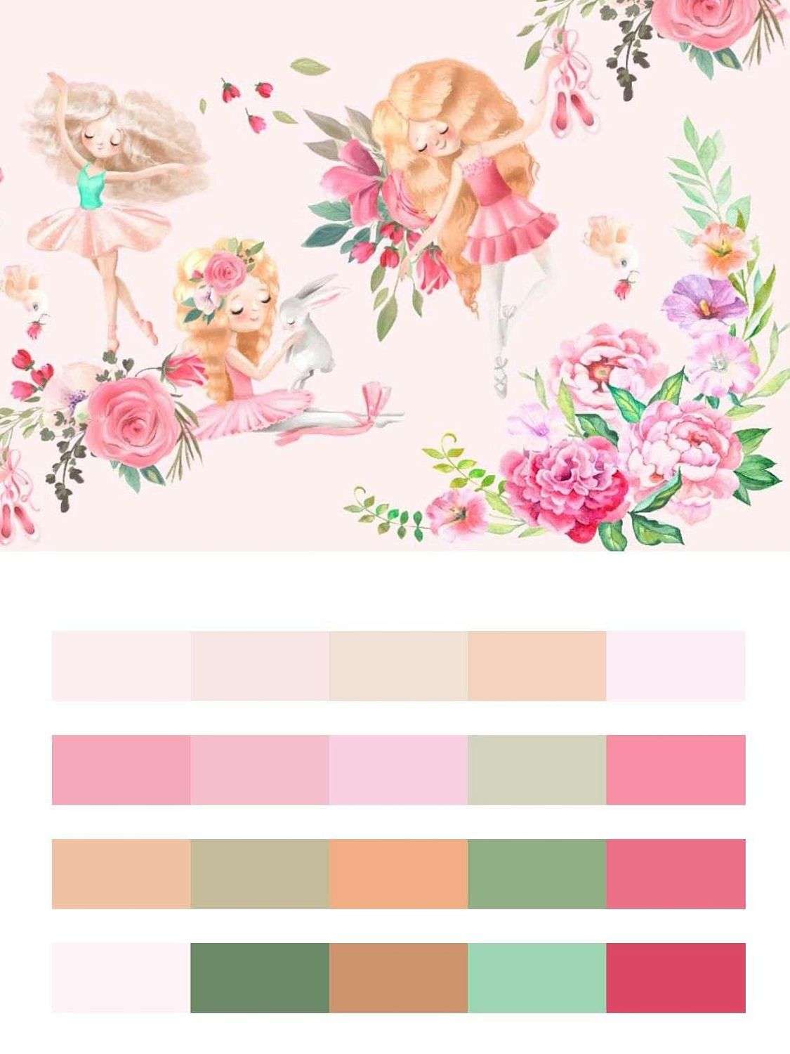 Девочки в цветах  14-022