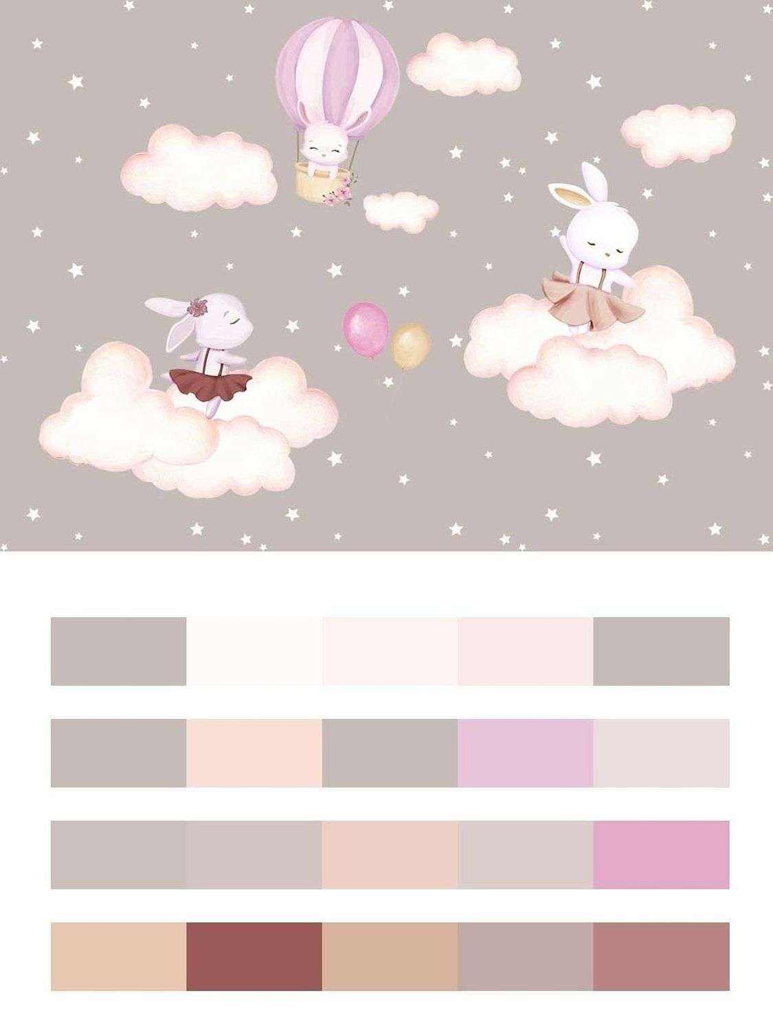 Зайки на облачках  14-310