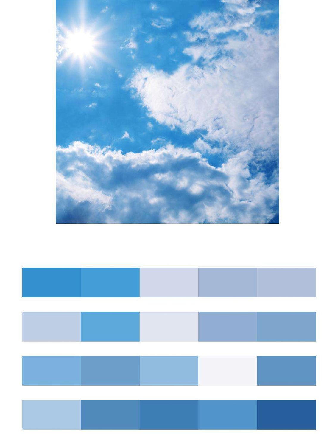 Облака с ясным солнцем  9-319