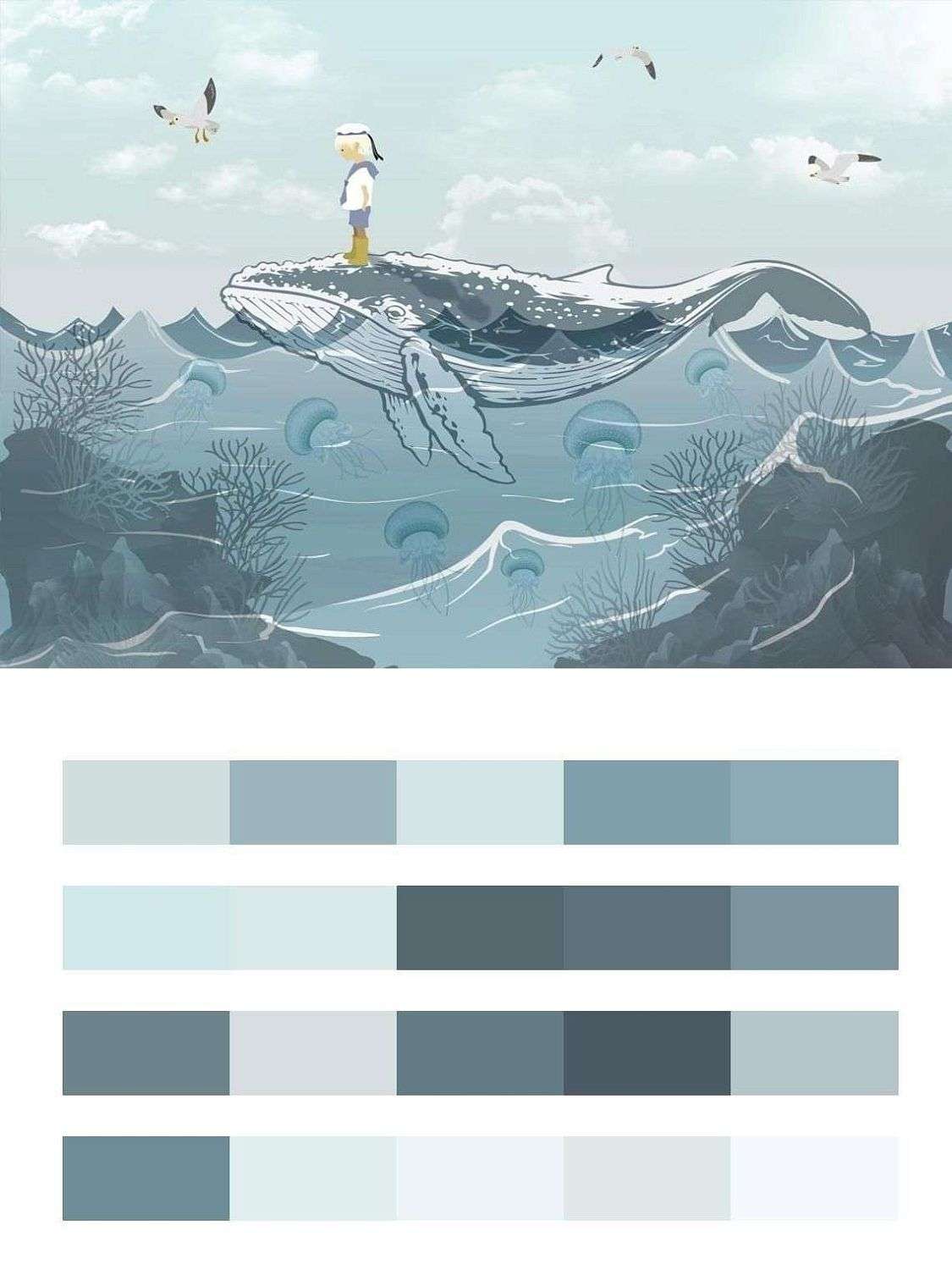 Кит и маленький мальчик  12-1508