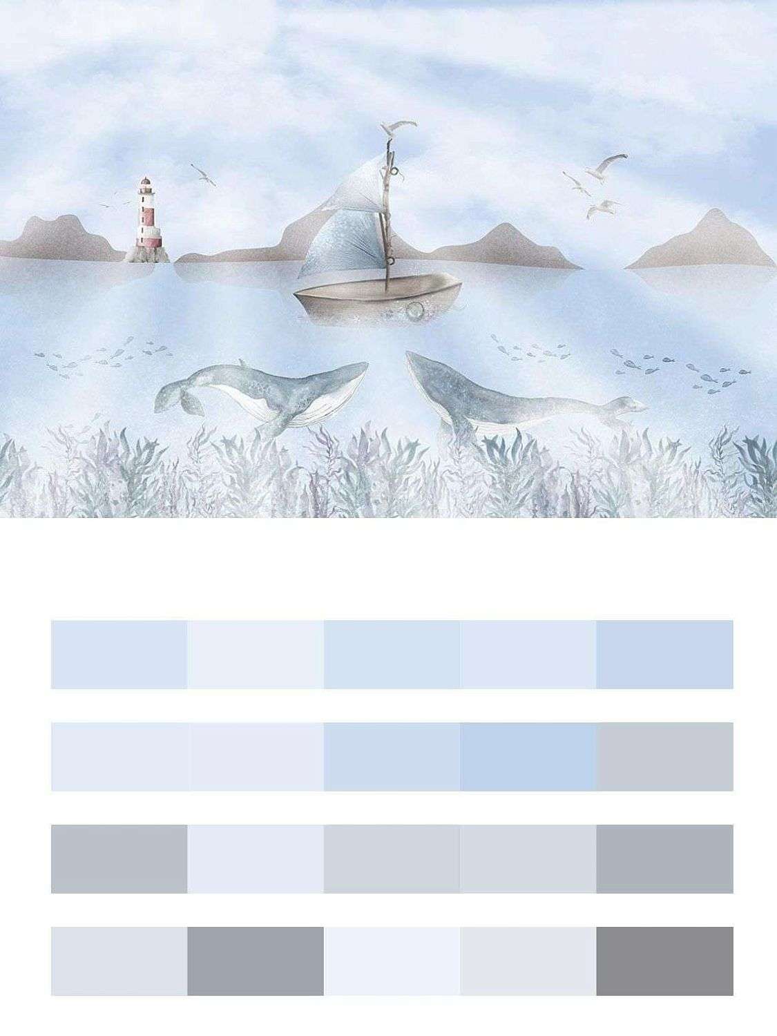 Два кита в море  12-1565