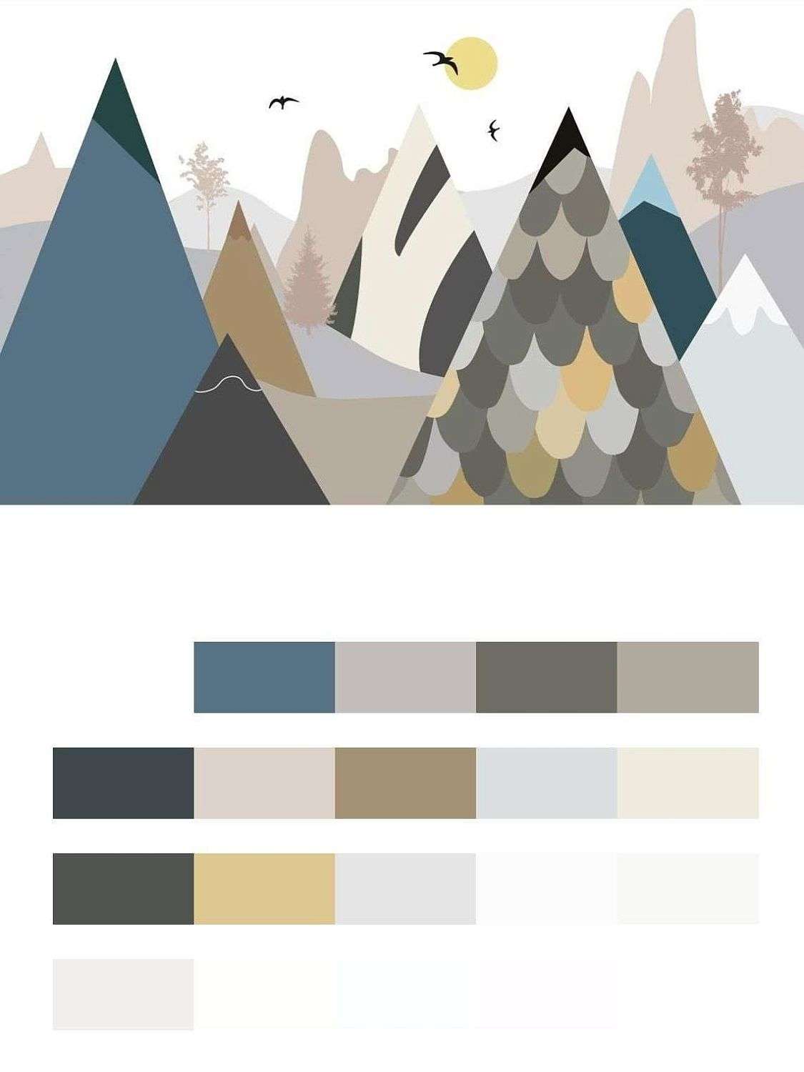 Разноцветные холмы  14-614