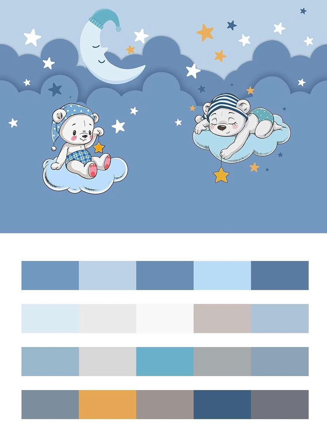 Медвежонок спит на облачке  12-1290