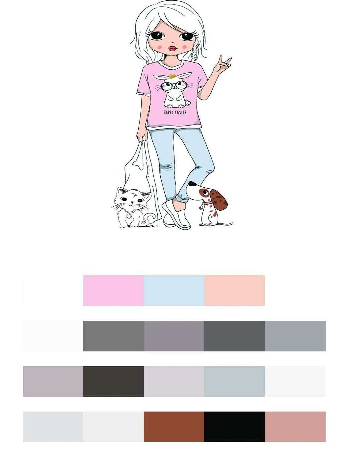 Модная девочка  12-1253