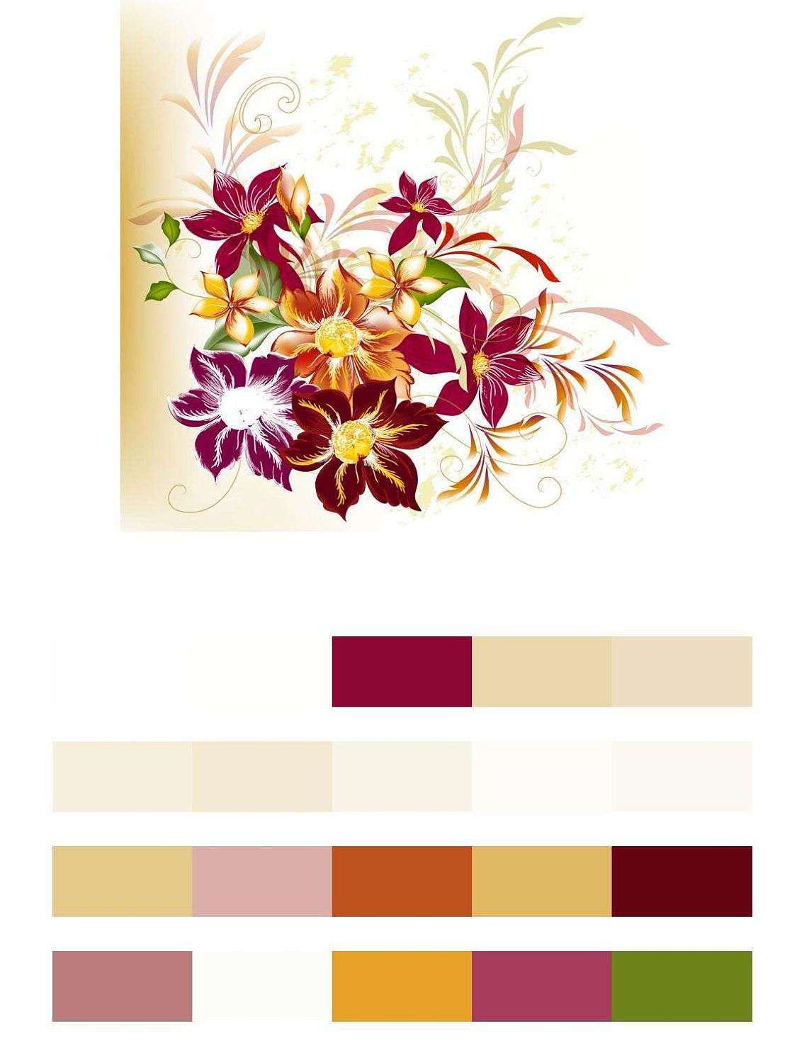 Цветы рисунок  9-053