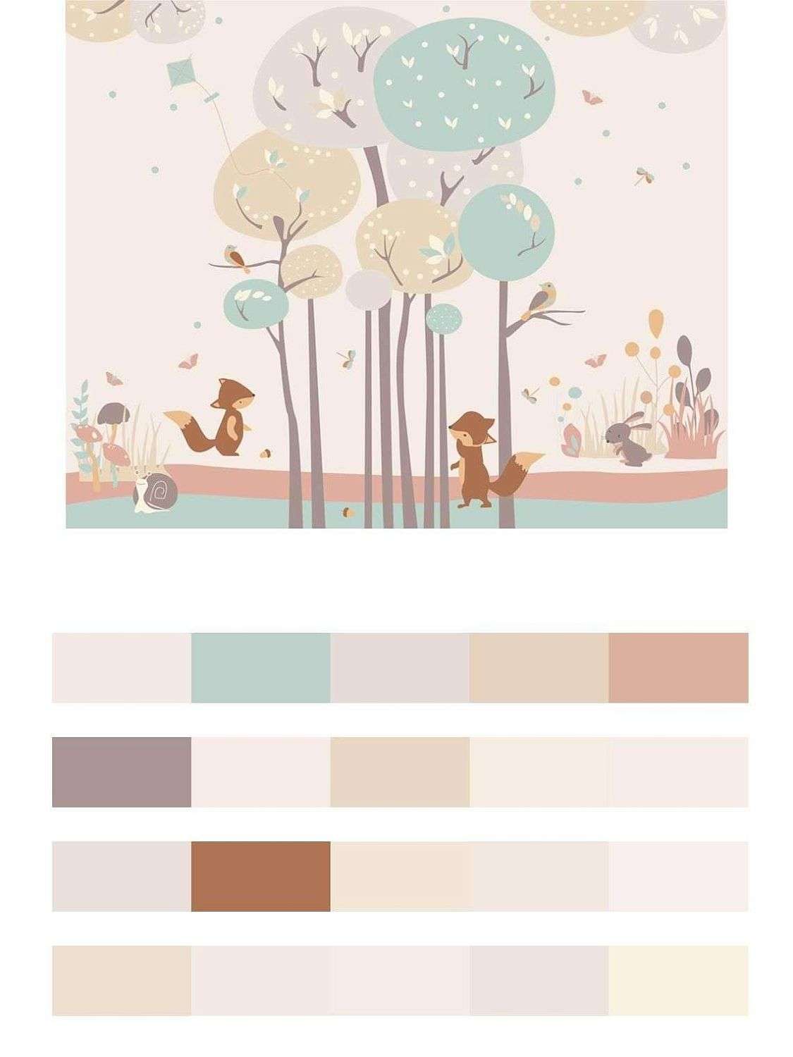 Лисички в лесу  12-897