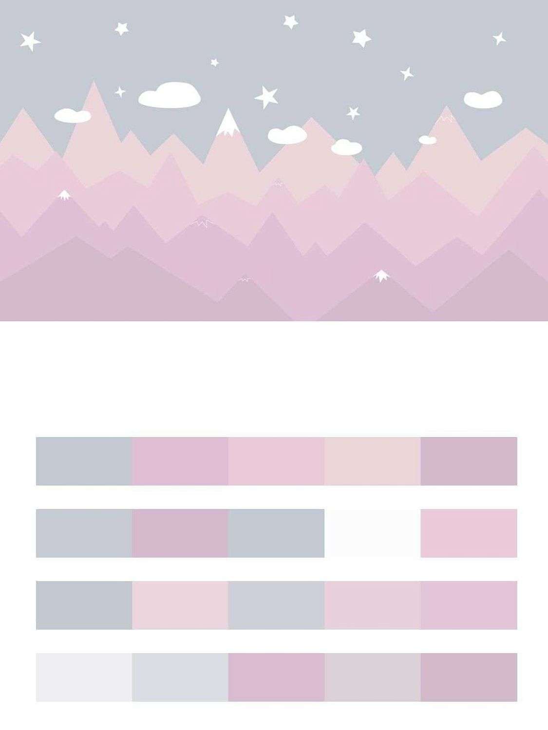 Горы серые розовые  14-035