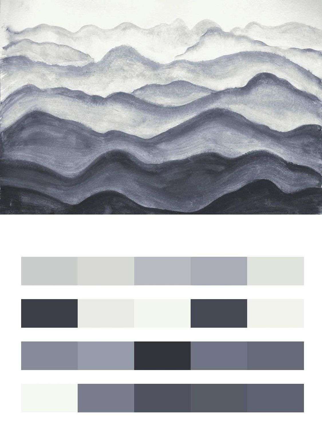 Синие 3д холмы  9-1365