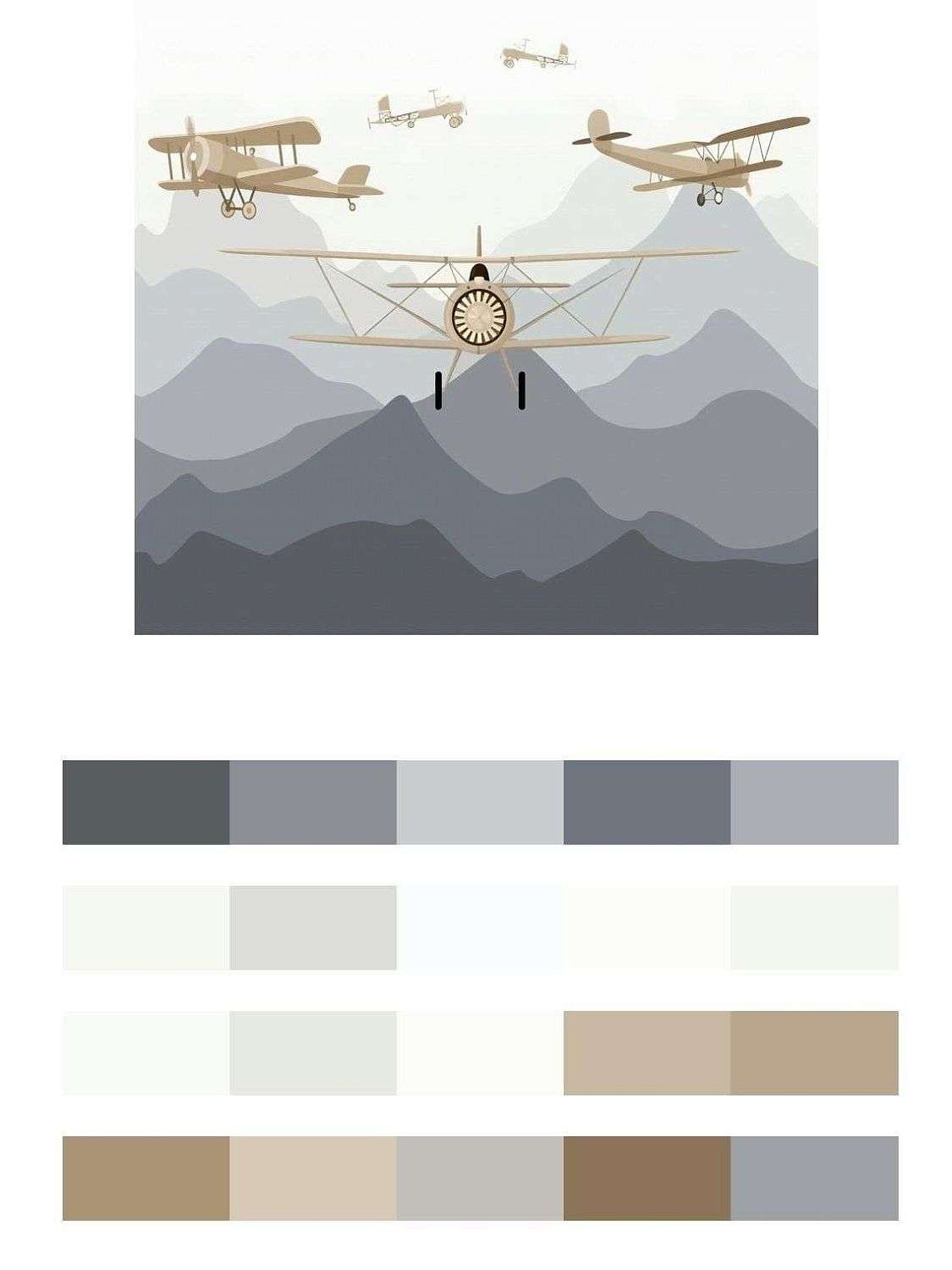 Самолет над горами  14-498