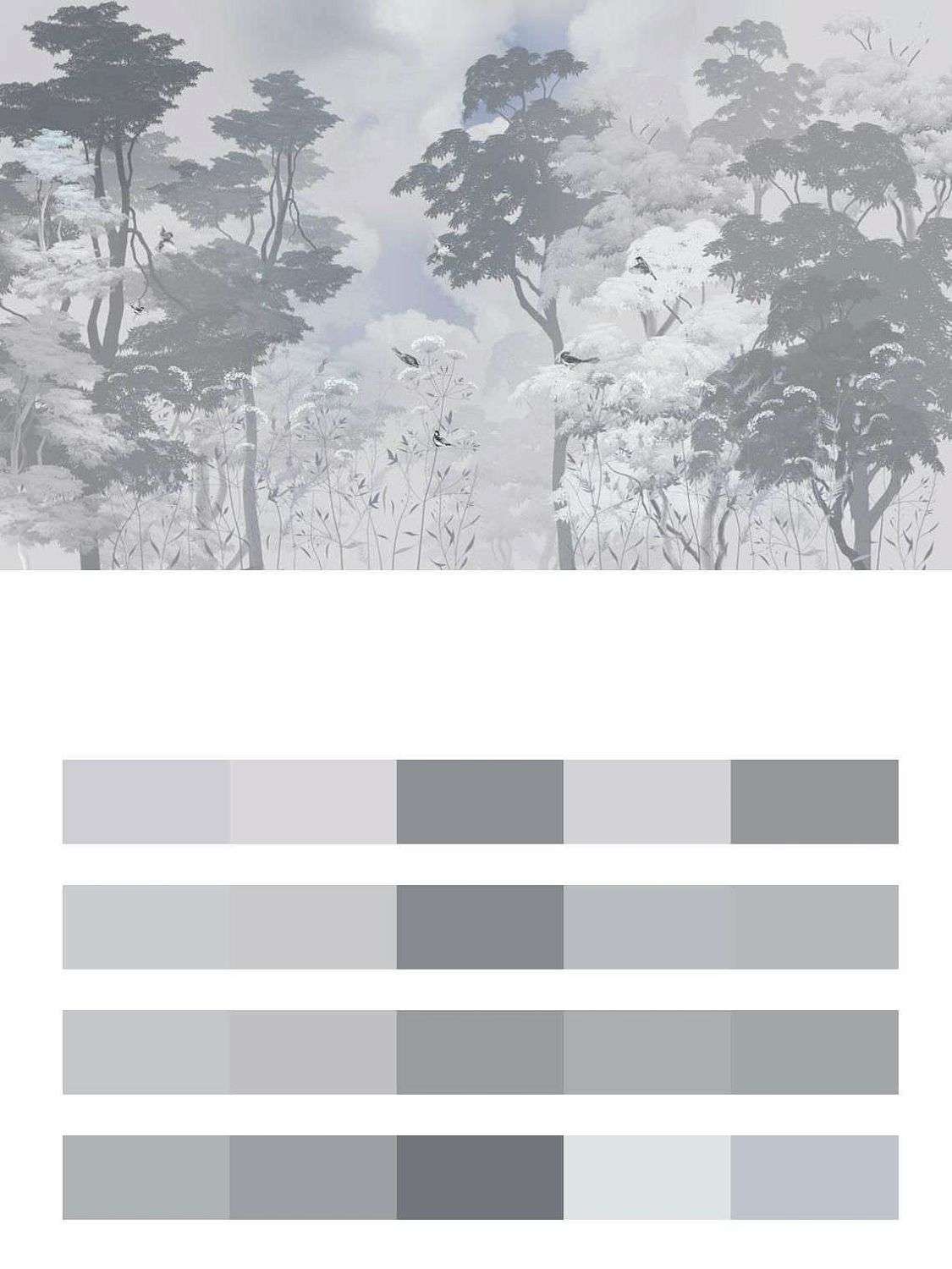 Лес серо-голубой  13-636
