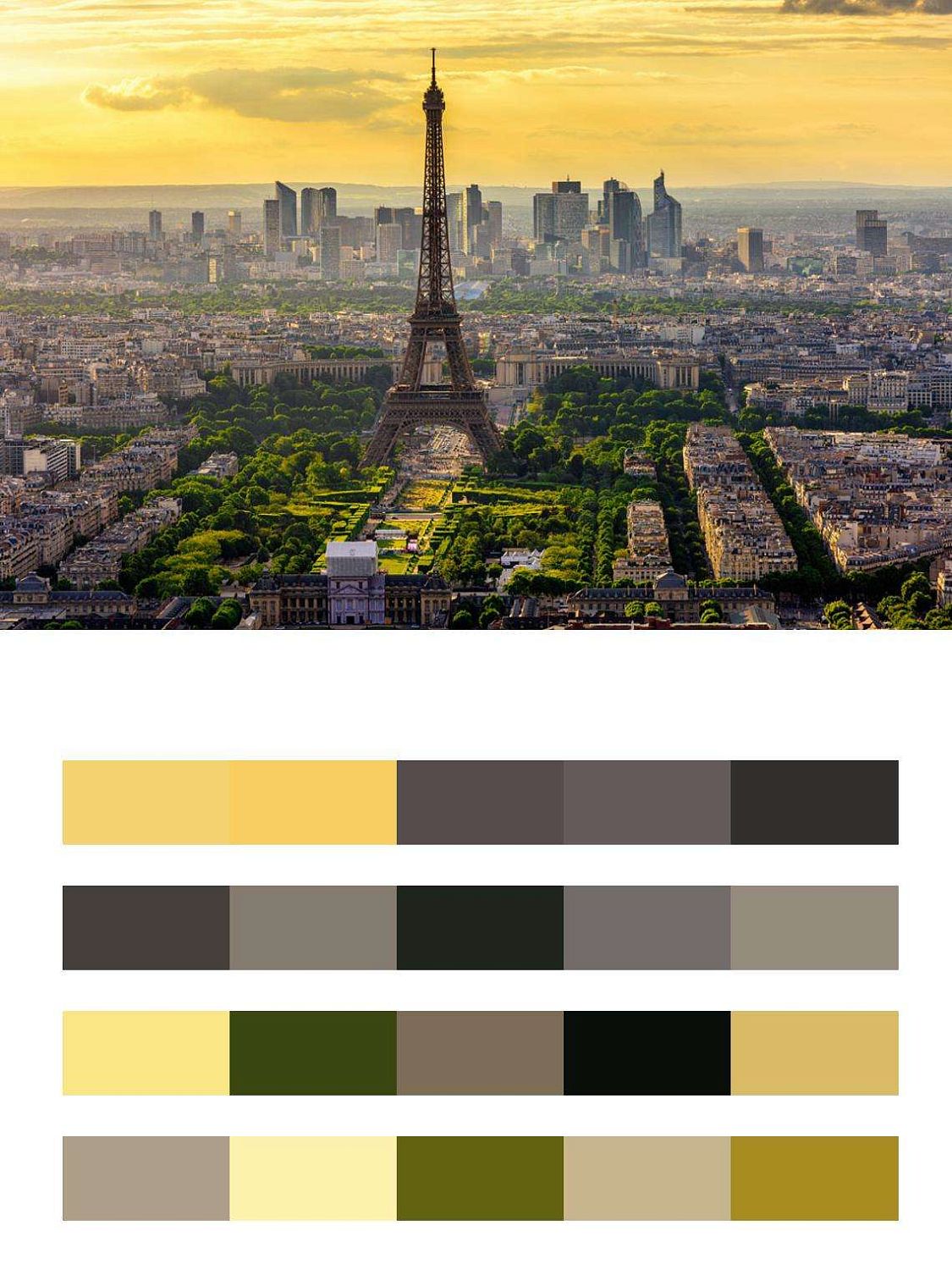 Вид на Париж ранним утром  9-724