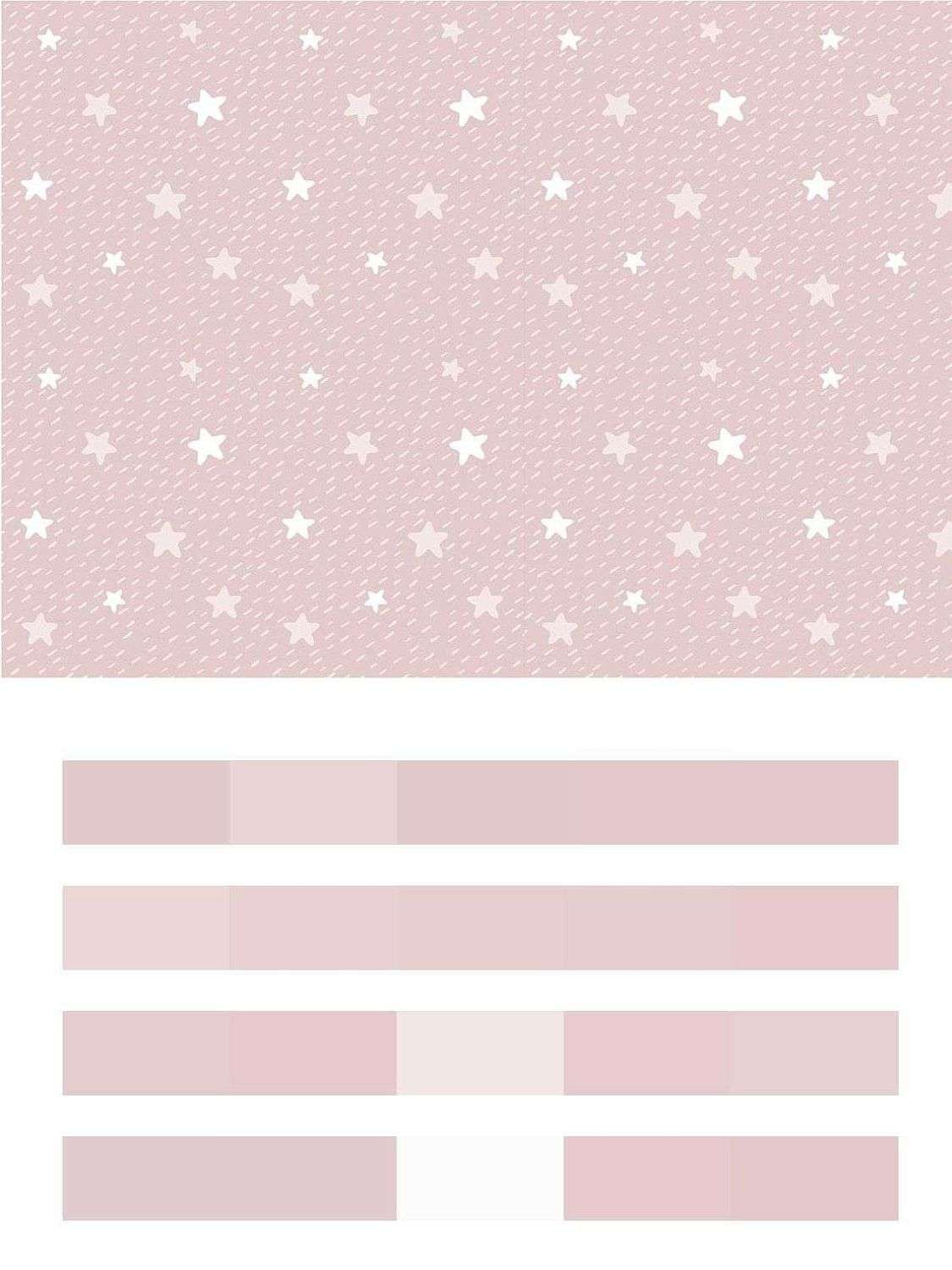 Звезды на розовом  12-765