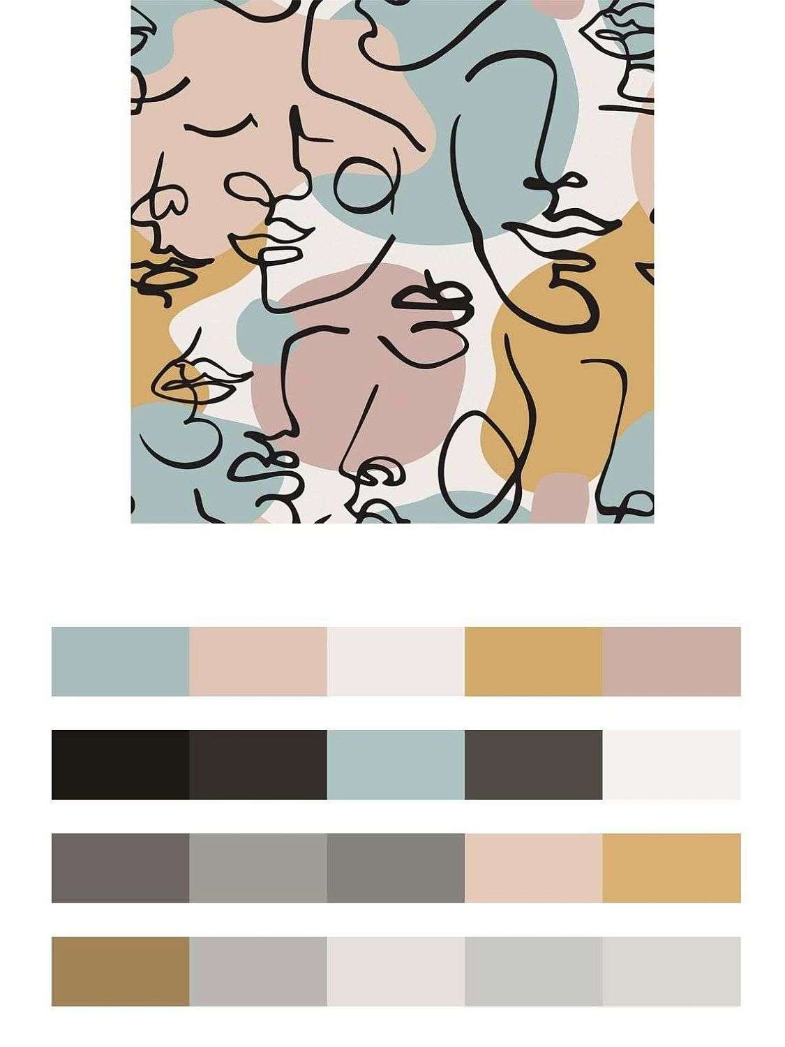 Абстрактный портрет  9-1125