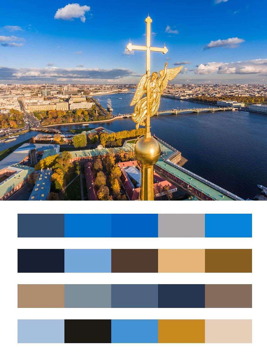 Ангел на шпиле Петропавловского собора  9-703