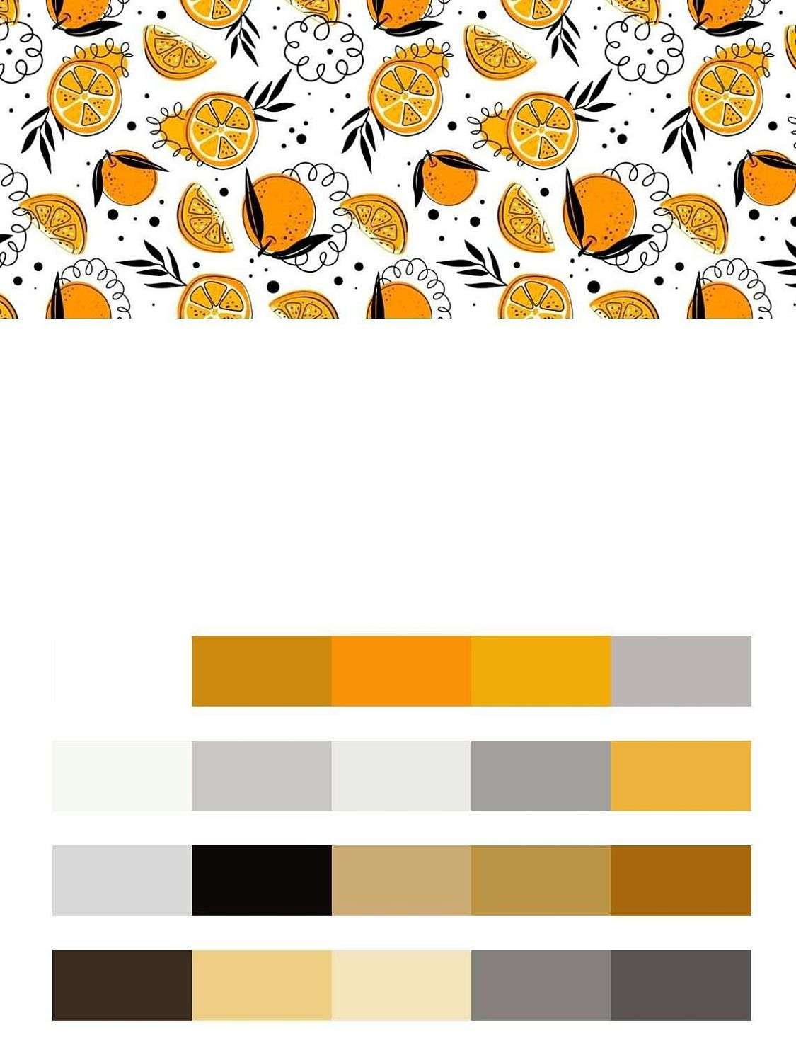 Апельсин стилизация  9-1434