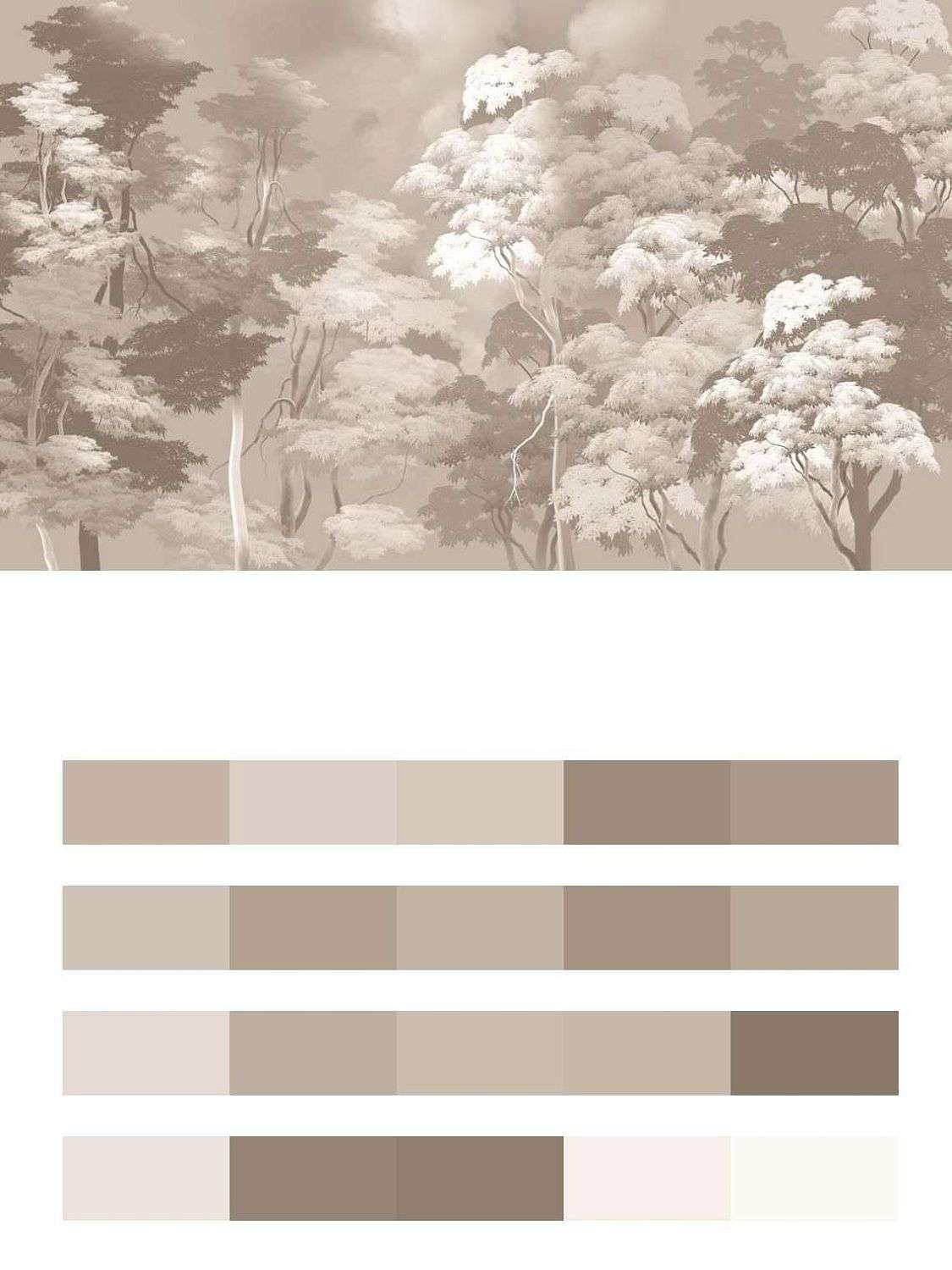 Лес светло-серые тона  13-635