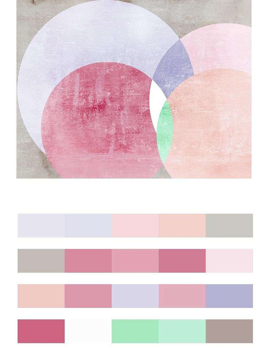 Абстракция цветные круги  9-1814