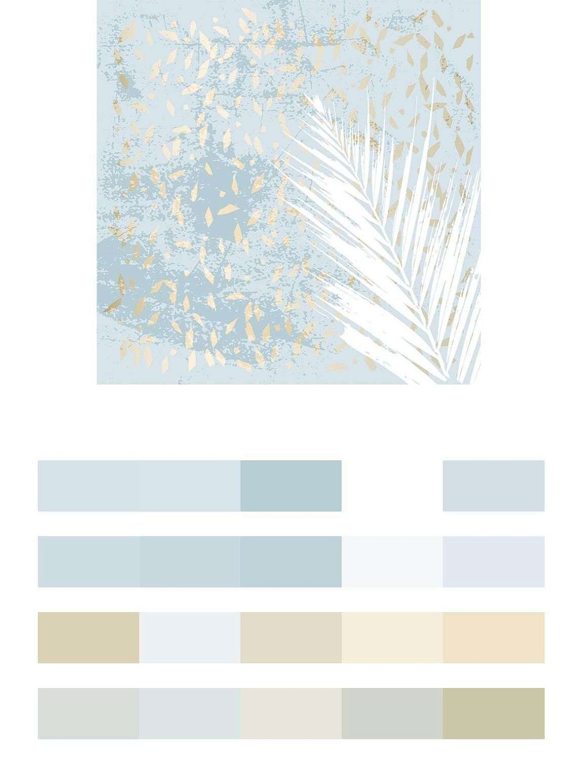 Золотые блестки на голубом фоне  9-1107