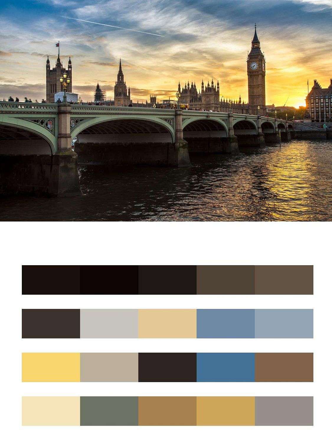 Пленительный рассвет в Лондоне  9-523