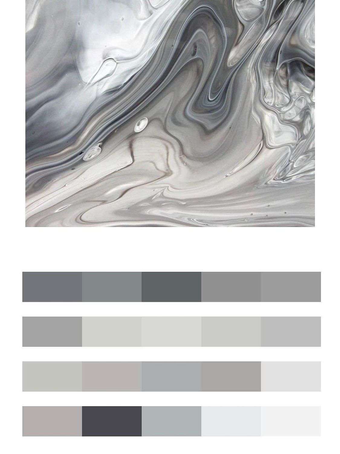Серый флюид арт  9-1535