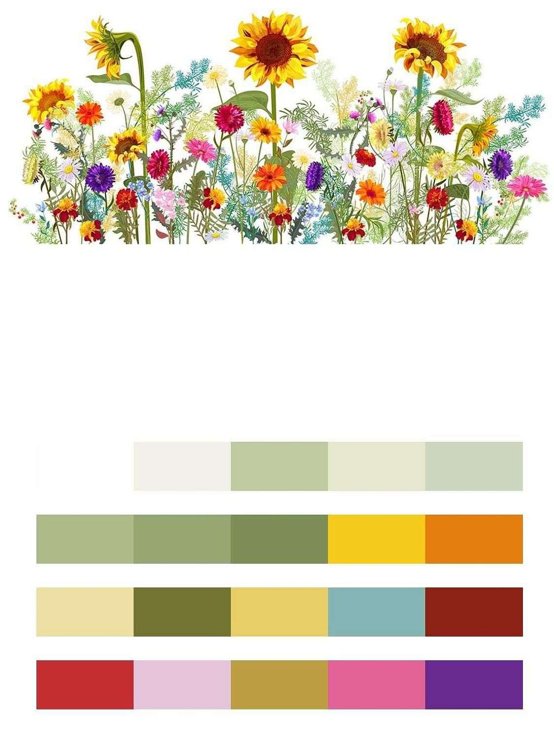 Полевые цветы  9-1722