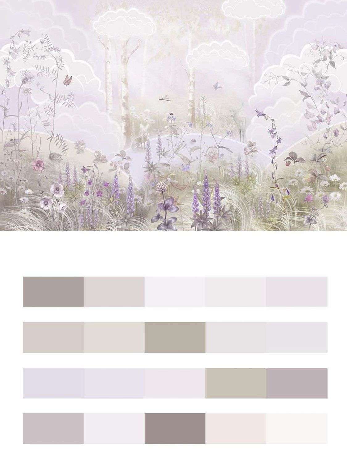 Полевые цветы в детскую  13-648