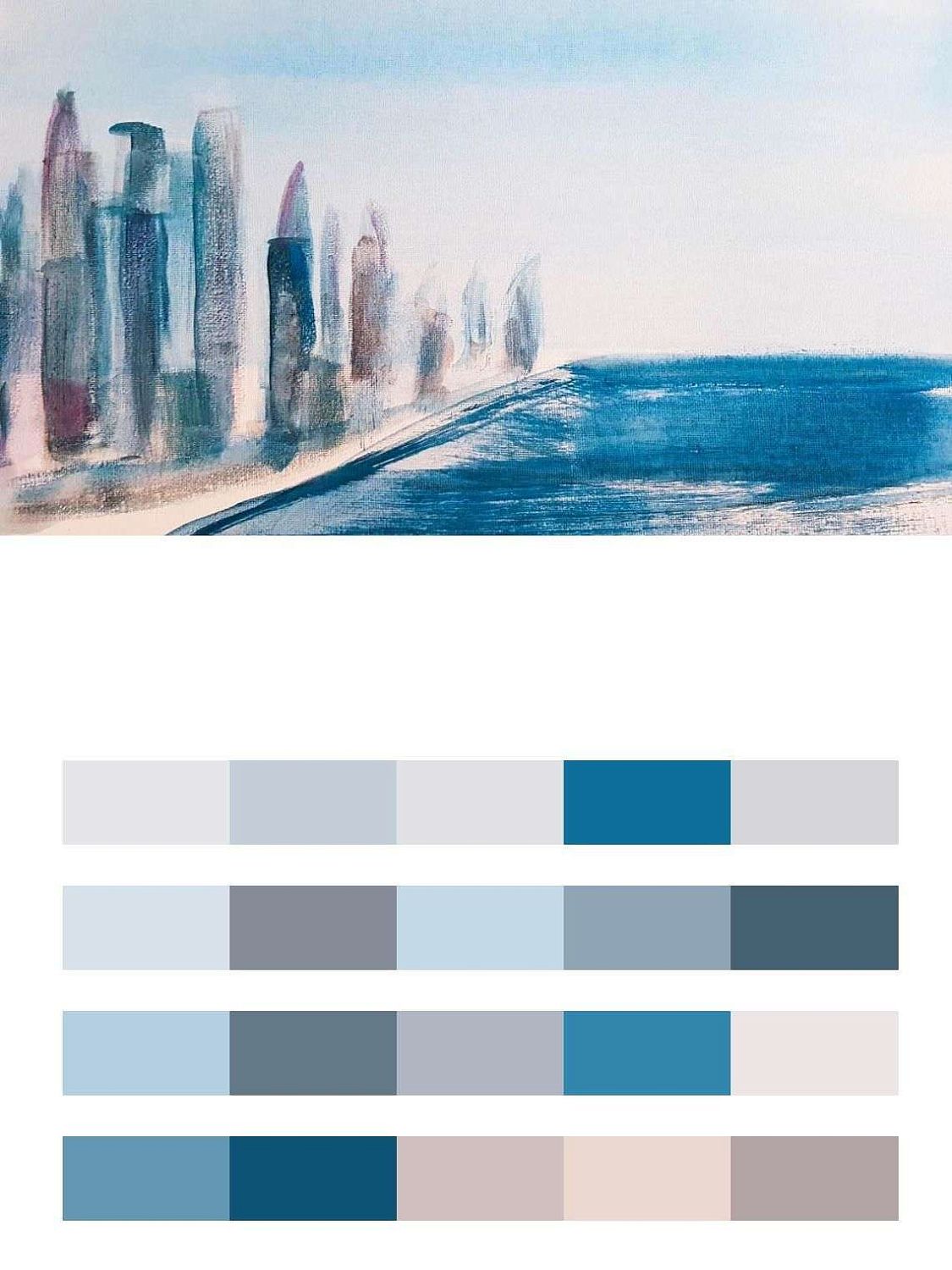 Голубой город на берегу  9-1330