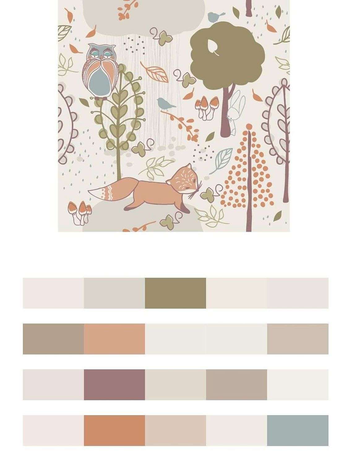 Звери в осеннем лесу  14-408