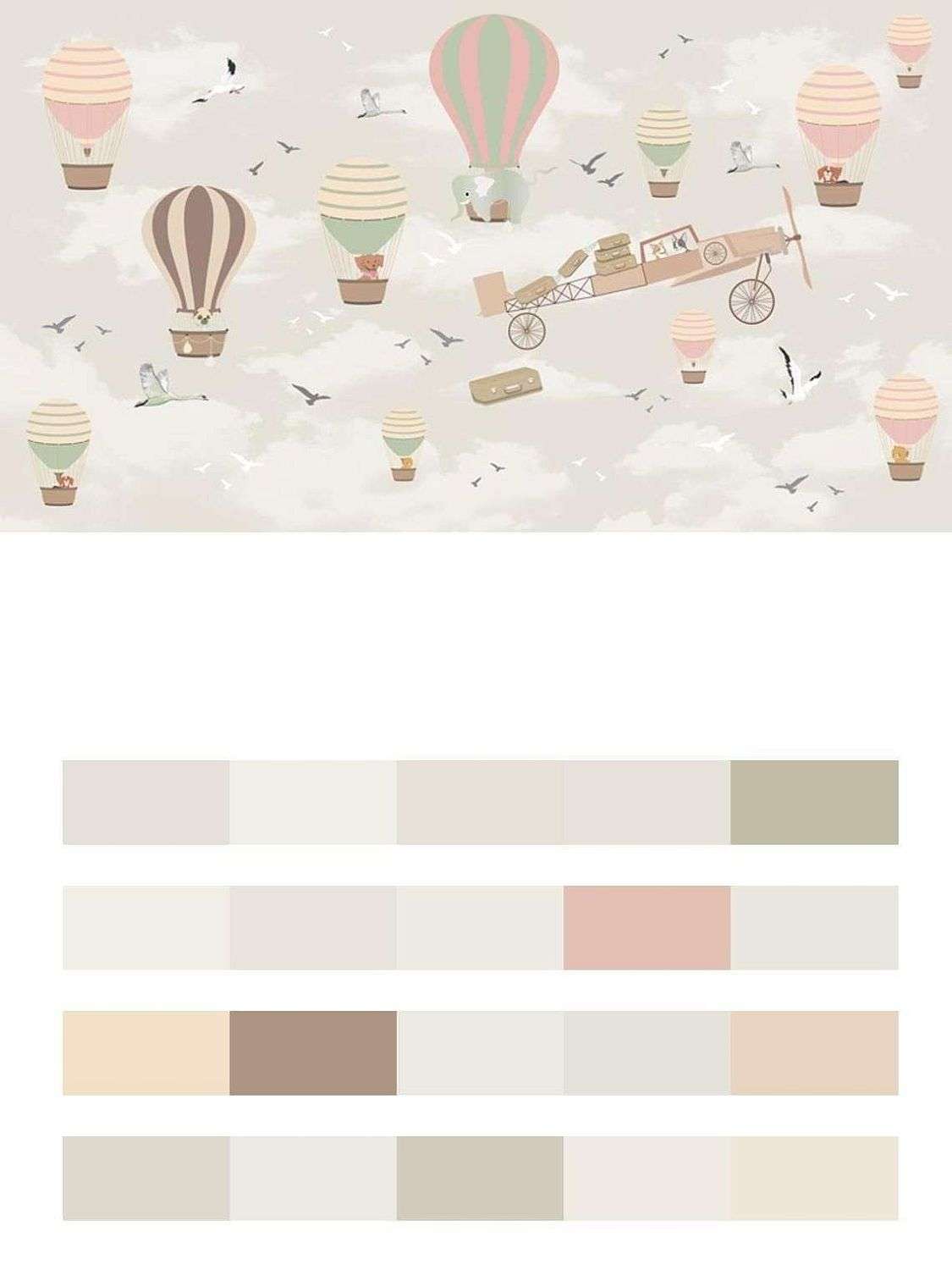 Самолет и воздушный шар  12-959