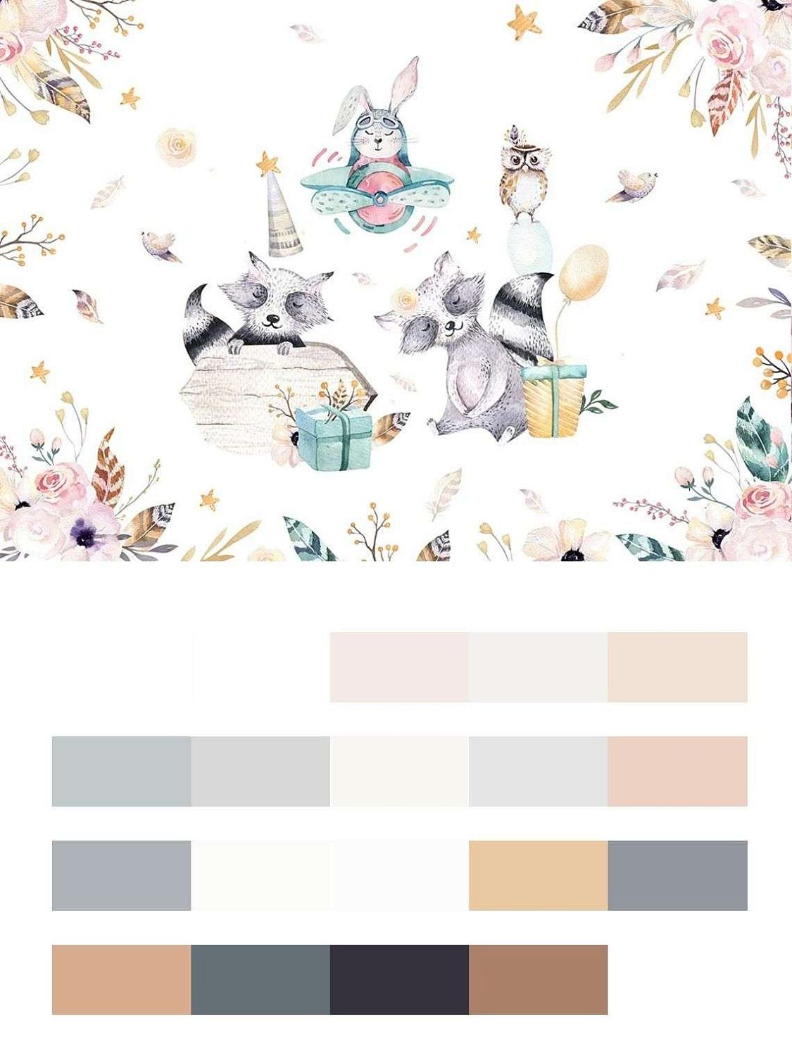 Милые животные в детскую  14-067