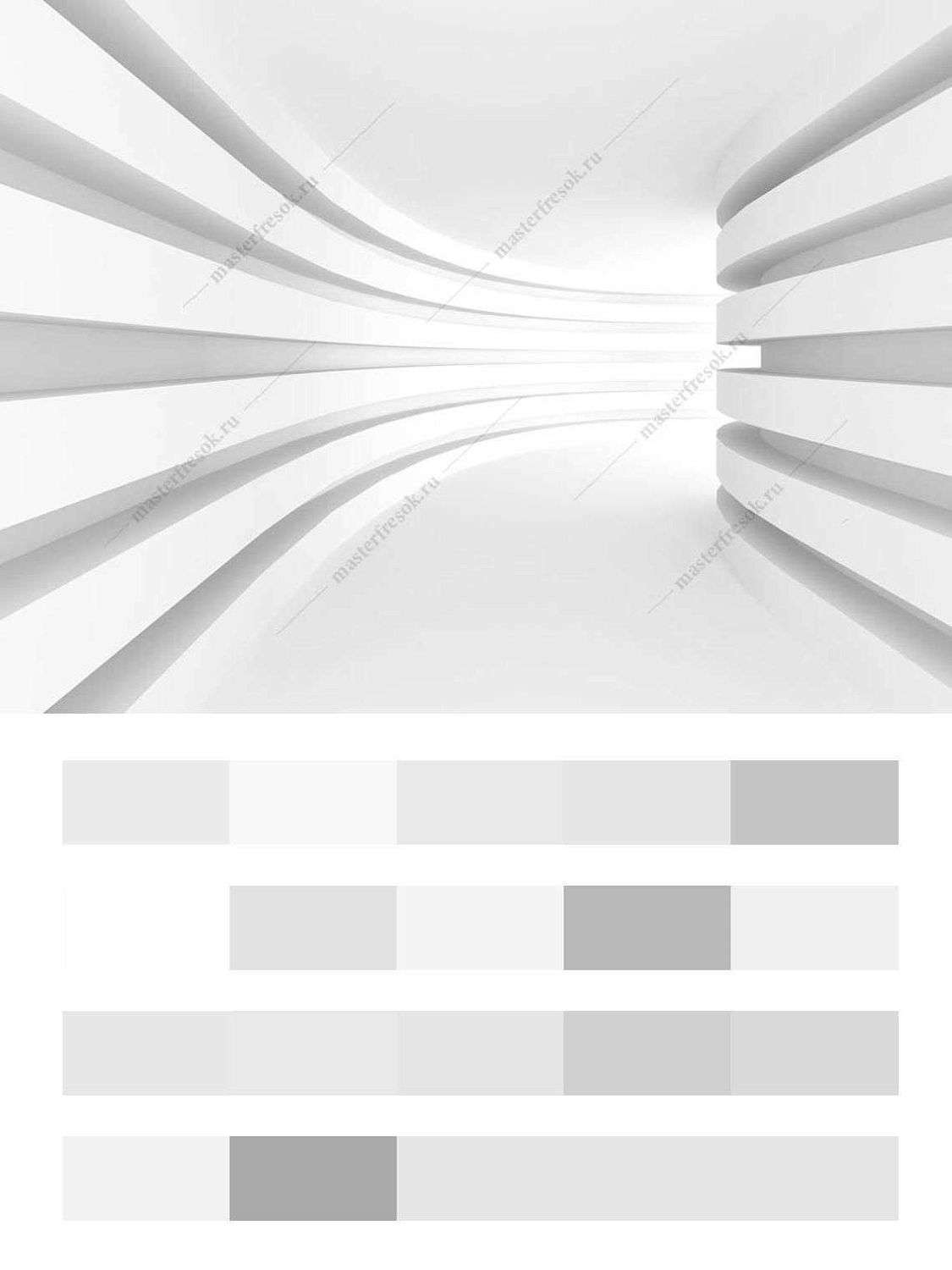 Белый фон - тоннель  10-962